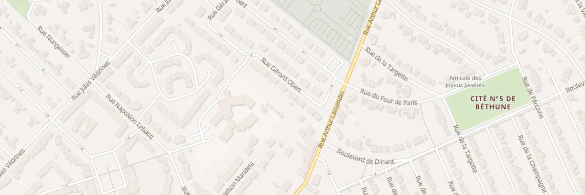 Plan du 44 Rue Gérard Obert à Grenay