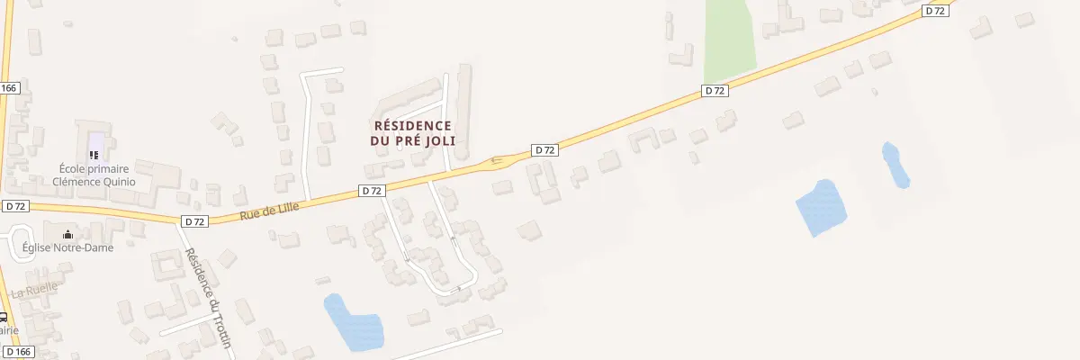 Plan du 445 Rue de Lille à Festubert