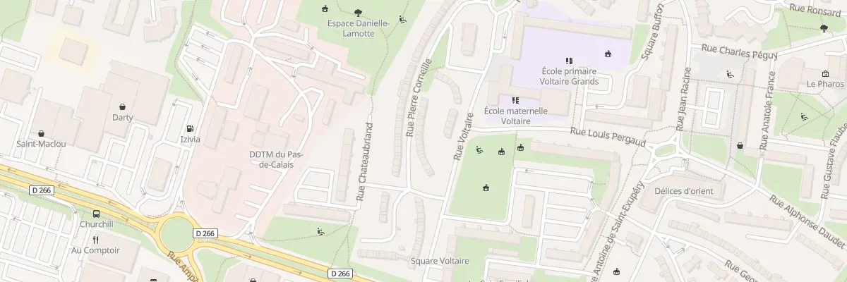 Plan du 8 Rue Pierre Corneille à Arras