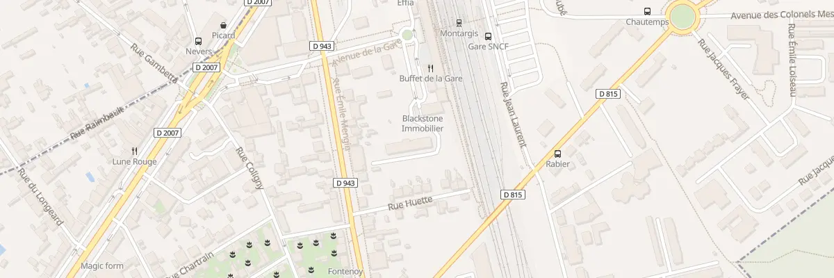 Plan du 10 Av de la Gare à Montargis