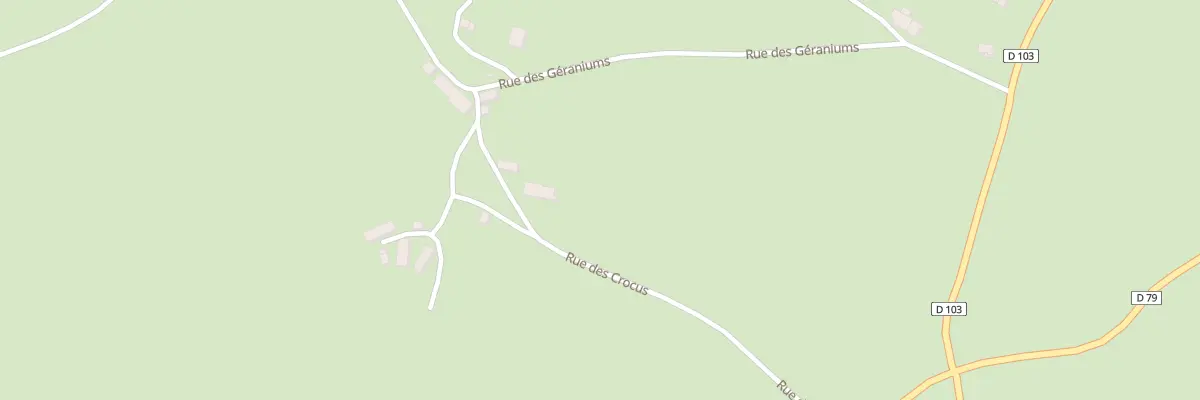 Plan du 5 Rue des Crocus à La Crouzille