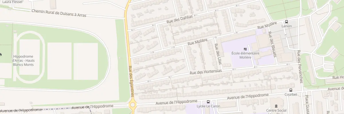 Plan du 11 Rue Molière à Arras
