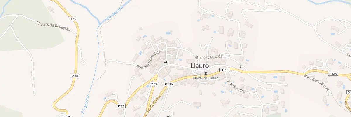 Plan du 7 Imp des Acacias à Llauro