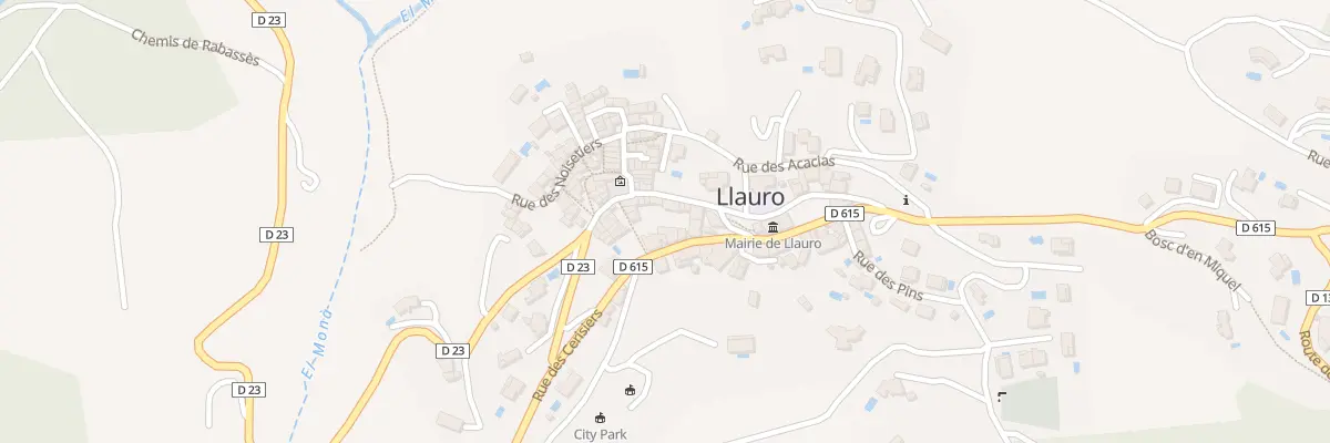 Plan du 10 Rue du Platane à Llauro