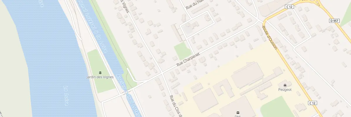 Plan du 20 Rue Charpenet à Briare