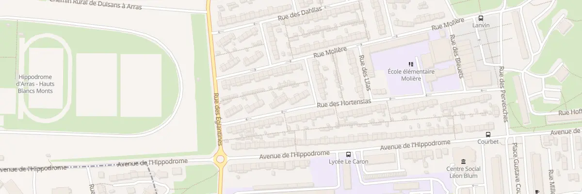 Plan du 20 Rue des Hortensias à Arras