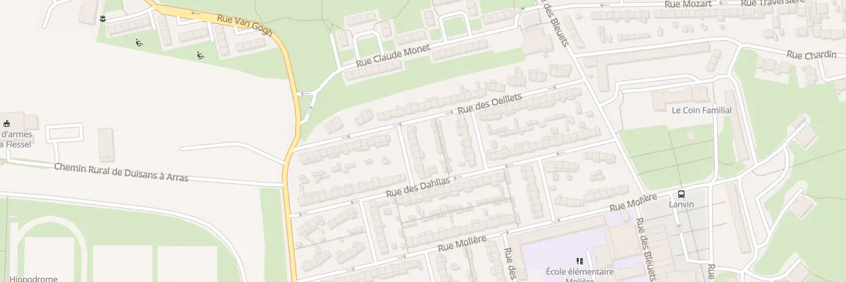 Plan du 12 Rue des Jasmins à Arras