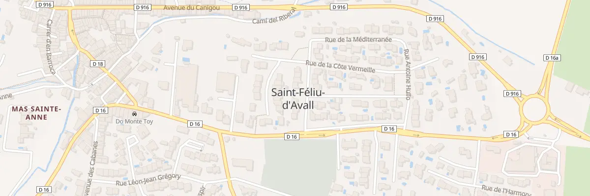 Plan du 5 Rue François Arago à Saint-Féliu-d’Avall