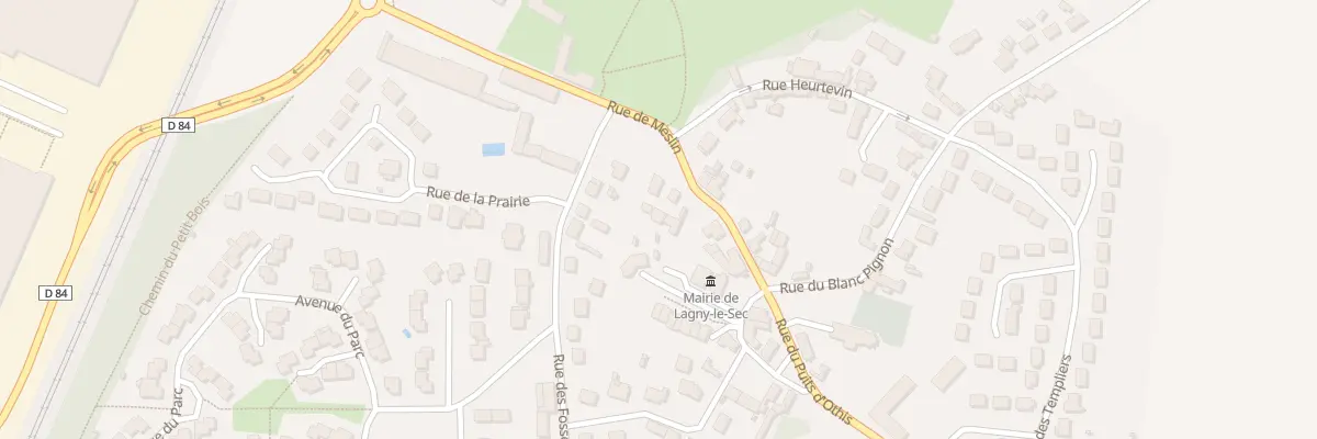 Plan du 97 Rue de Meslin à Lagny-le-Sec