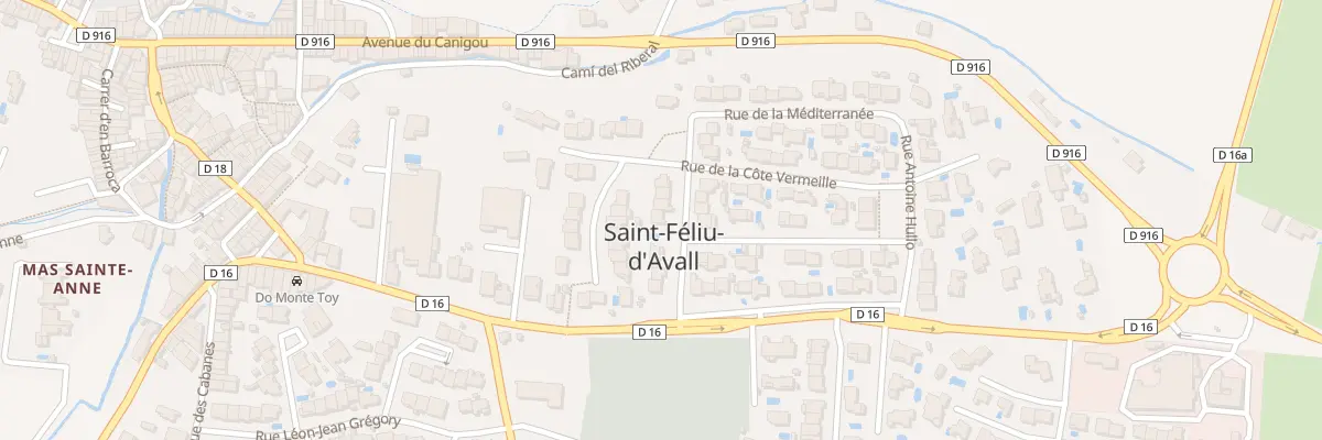 Plan du 7 Rue François Arago à Saint-Féliu-d’Avall