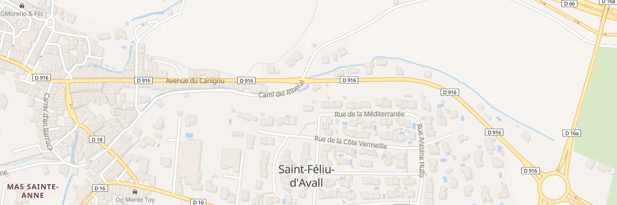 Plan du 15 Rue François Arago à Saint-Féliu-d’Avall