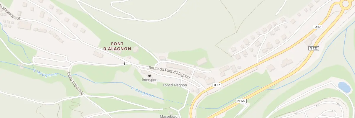 Plan du 6 Rte de Font d’Alagnon à Laveissière