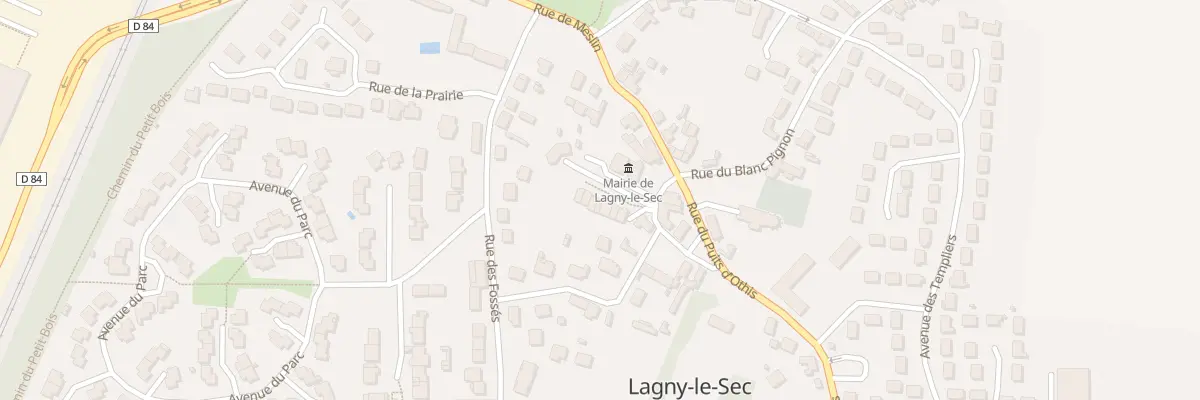Plan du 4E Rue de la Mairie à Lagny-le-Sec