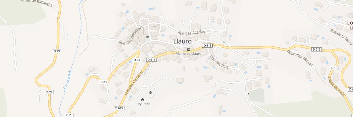 Plan du 1 Imp des Cerisiers à Llauro