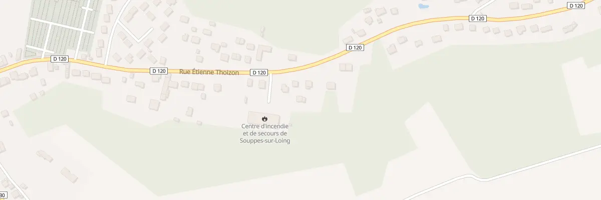 Plan du 34B Rue Etienne Thoizon à Souppes-sur-Loing