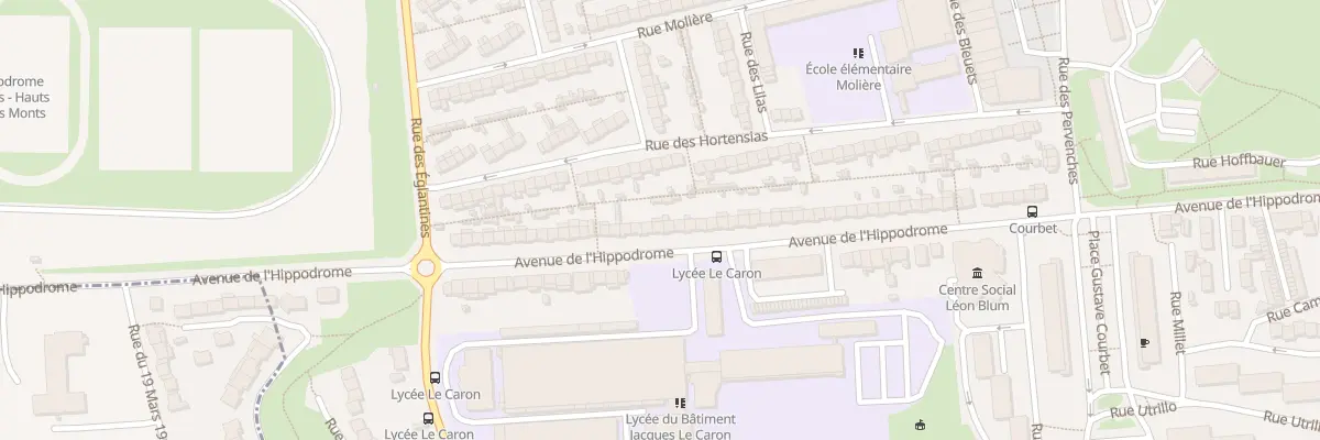 Plan du 70 Av de l’Hippodrome à Arras