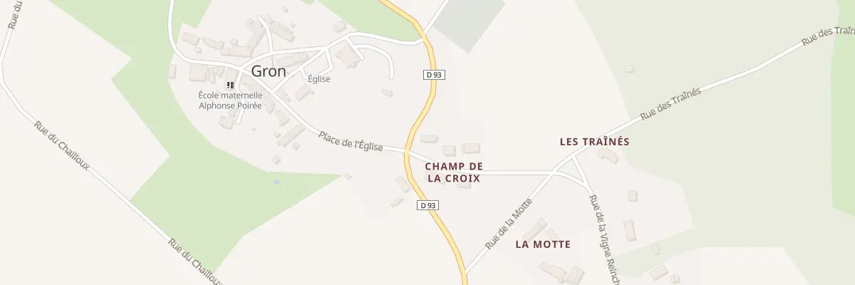 Plan du 1 Rue du Champ de la Croix à Gron