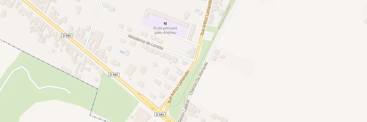 Plan du 220 Rue Arthur Lamendin à Vermelles