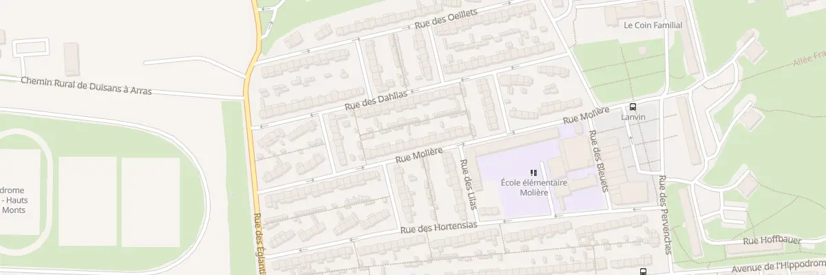 Plan du 38 Rue Molière à Arras