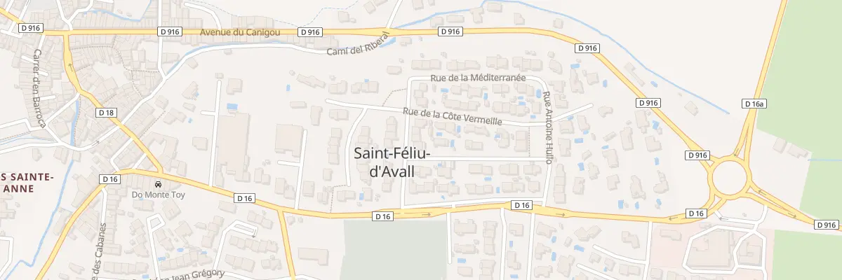 Plan du 6 Rue François Arago à Saint-Féliu-d’Avall