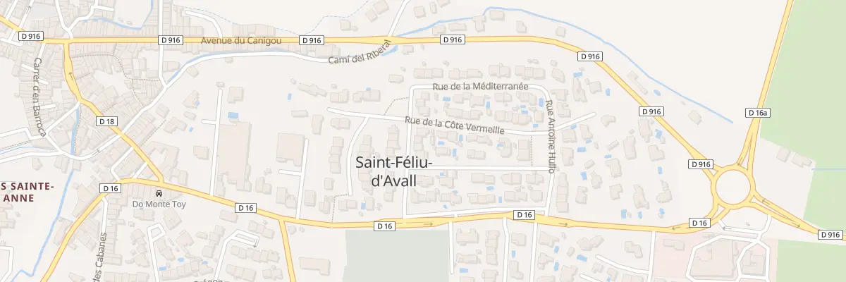 Plan du 8 Rue François Arago à Saint-Féliu-d’Avall