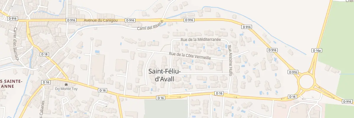 Plan du 10 Rue François Arago à Saint-Féliu-d’Avall