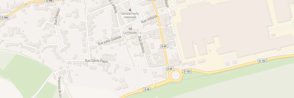 Plan du 13 Rue Molière à Commentry