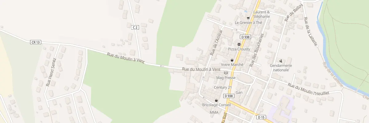 Plan du 100 Rue du Moulin à Vent à Ressons-sur-Matz