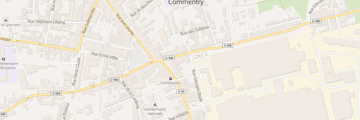 Plan du 6 Rue J Jacques Rousseau à Commentry