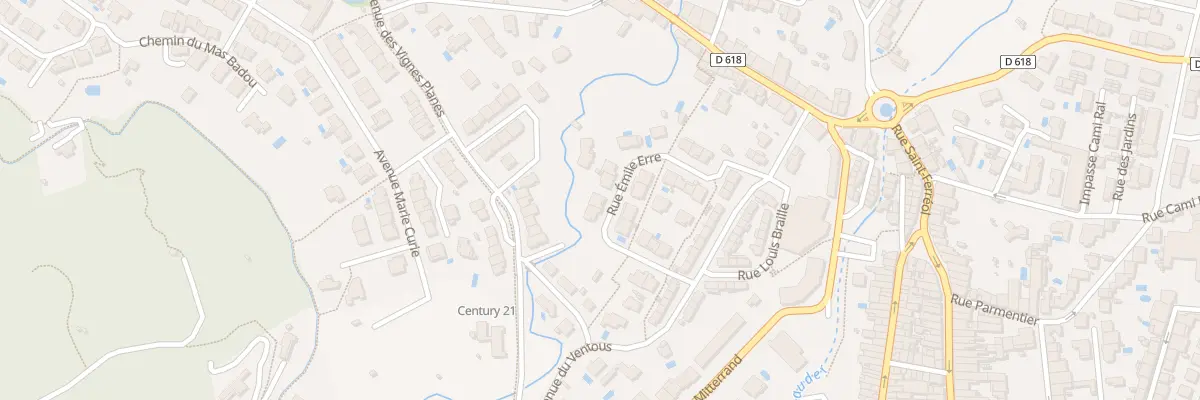 Plan du 7 Rue Emile Erre à Céret