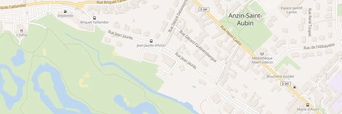 Plan du 10 Rue Jean Jaurès à Anzin-Saint-Aubin