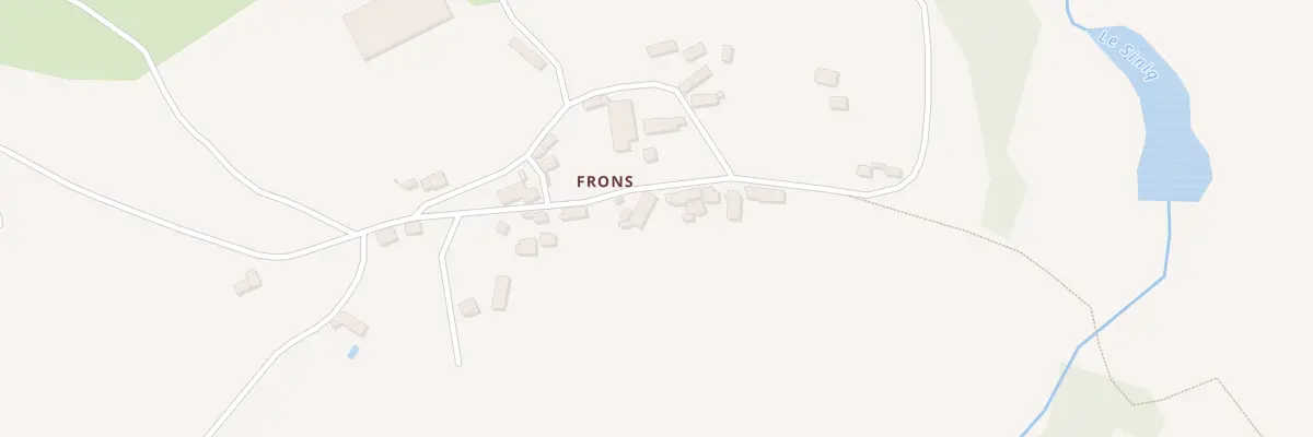 Plan du 5260 Frons à Thérondels