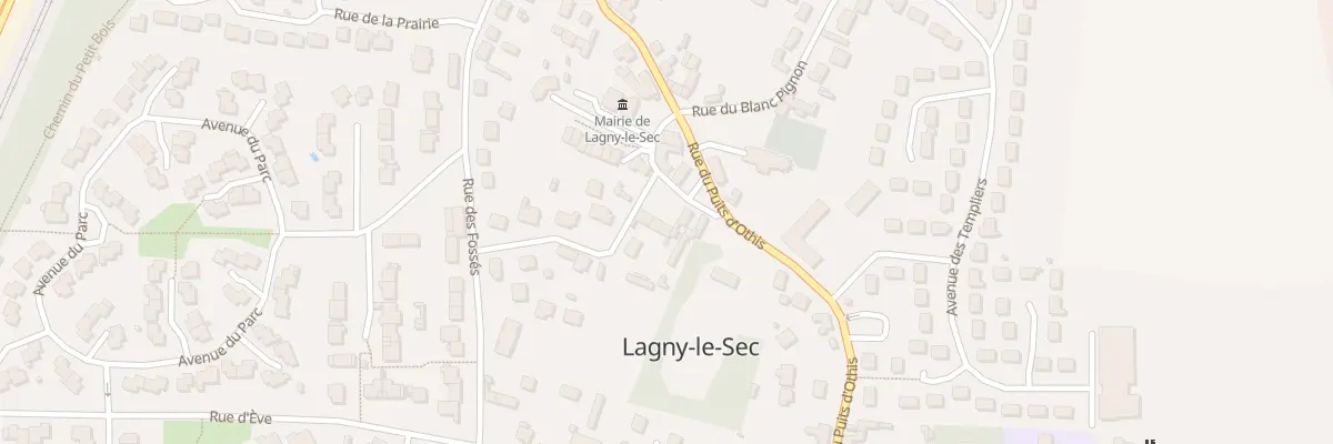 Plan du 75 Rue Montpailler à Lagny-le-Sec