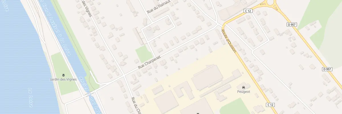 Plan du 15 Rue Charpenet à Briare