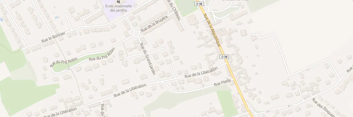 Plan du 1 Sq du Grand Jardin au Meux