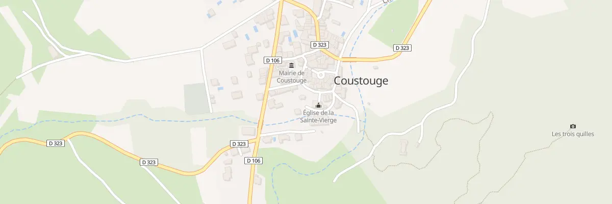 Plan du 100 Le Village à Coustouge
