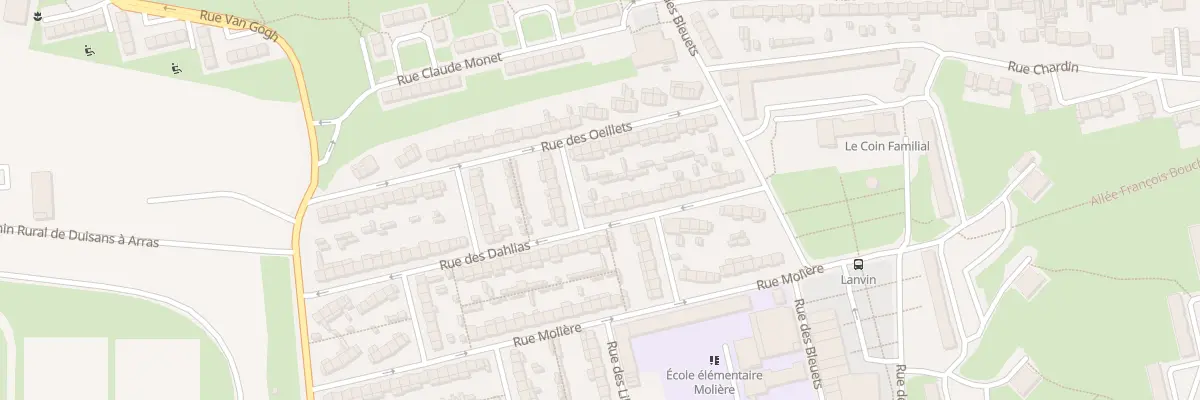 Plan du 30 Rue des Dahlias à Arras