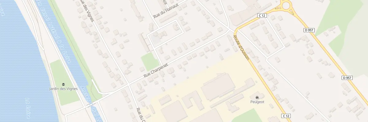 Plan du 13 Rue Charpenet à Briare
