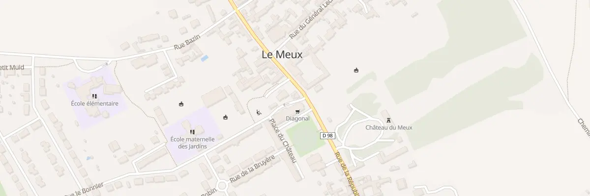 Plan du 69 Rue de la République au Meux