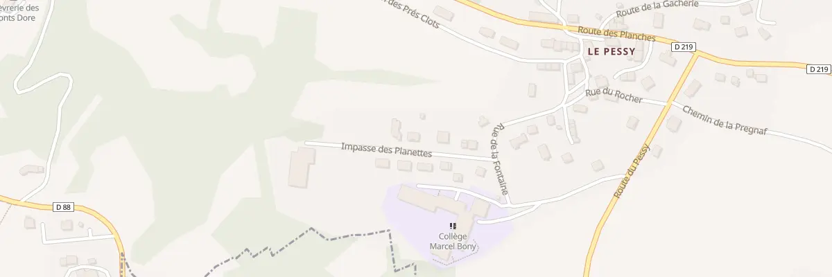 Plan du 5003 Imp des Planettes - Pessy à Murat-le-Quaire