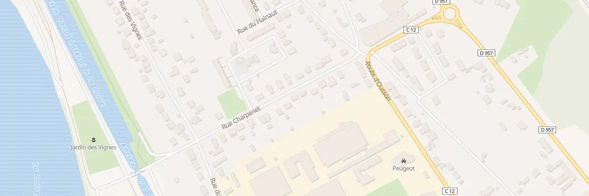 Plan du 11 Rue Charpenet à Briare