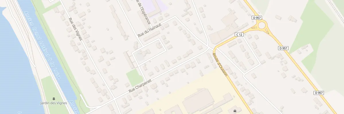 Plan du 10 Rue Charpenet à Briare