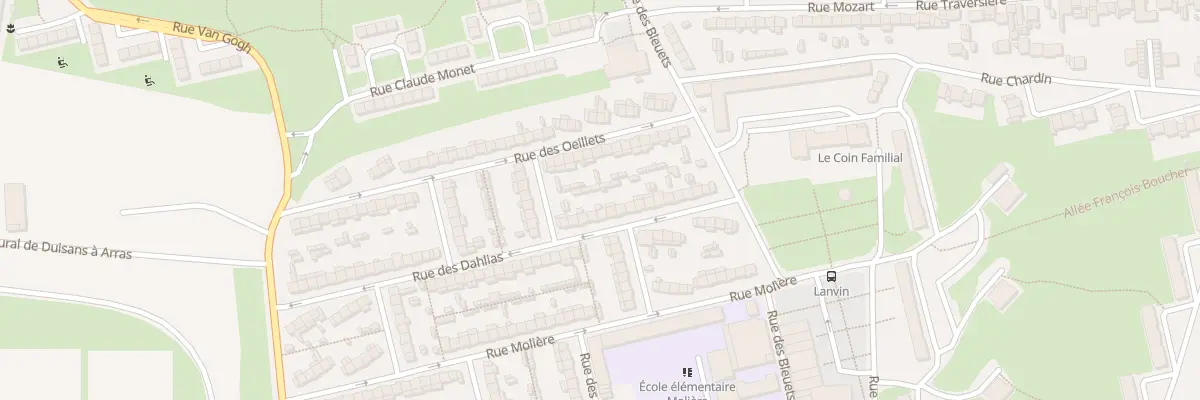 Plan du 24 Rue des Dahlias à Arras