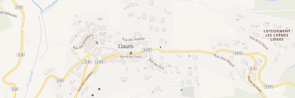 Plan du 5 Rue des Cerisiers à Llauro