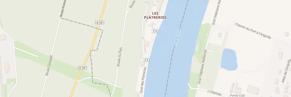 Plan du 1A Quai des Platreries à Samois-sur-Seine