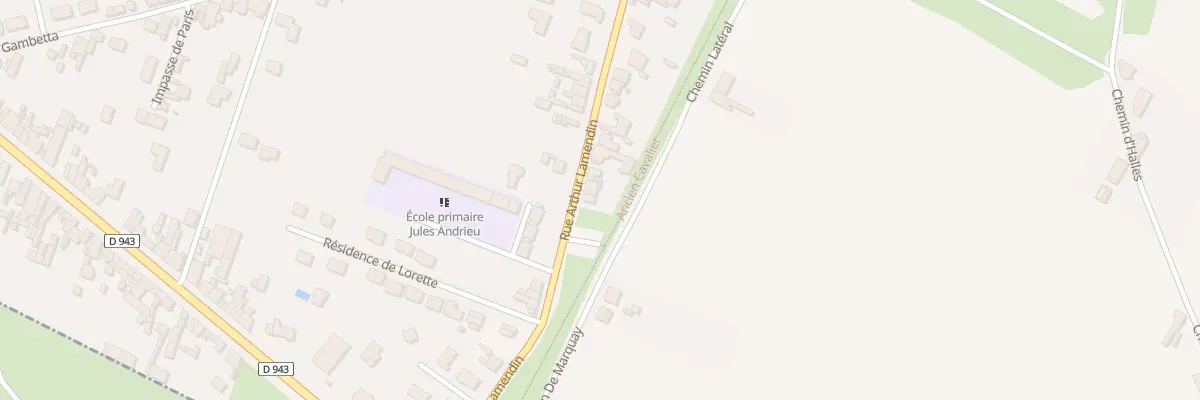 Plan du 199 Rue Arthur Lamendin à Vermelles