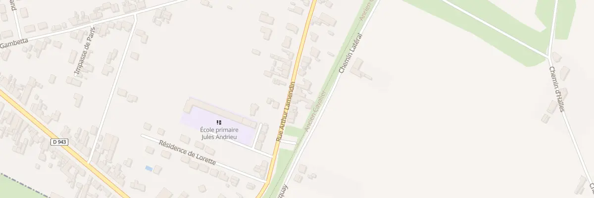 Plan du 195 Rue Arthur Lamendin à Vermelles