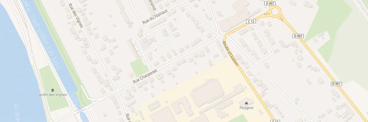 Plan du 9 Rue Charpenet à Briare