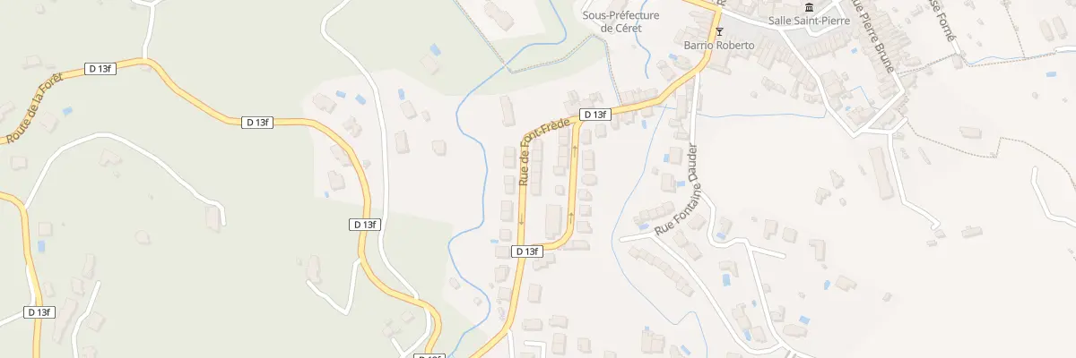 Plan du 4 Rue de Foun Frede à Céret