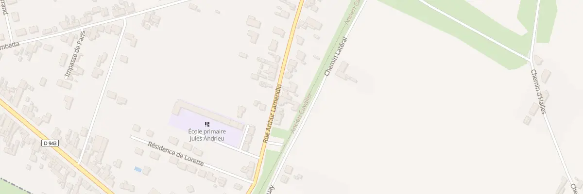 Plan du 193 Rue Arthur Lamendin à Vermelles